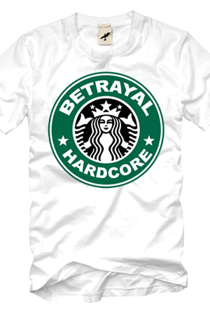 Starbucks (White) T-Shirt - Betrayal T-Shirts - Official Online Store