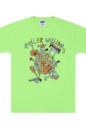 One Man Band Kids Tee (Neon Green)